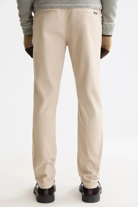 Панталон Seasonal Mott Washed Cotton Blend Chino 181196 260 plaza taupe — снимка 2