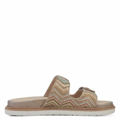 Дамски Равни Чехли TAMARIS – 1-27505-42-402 BEIGE COMB — снимка 3