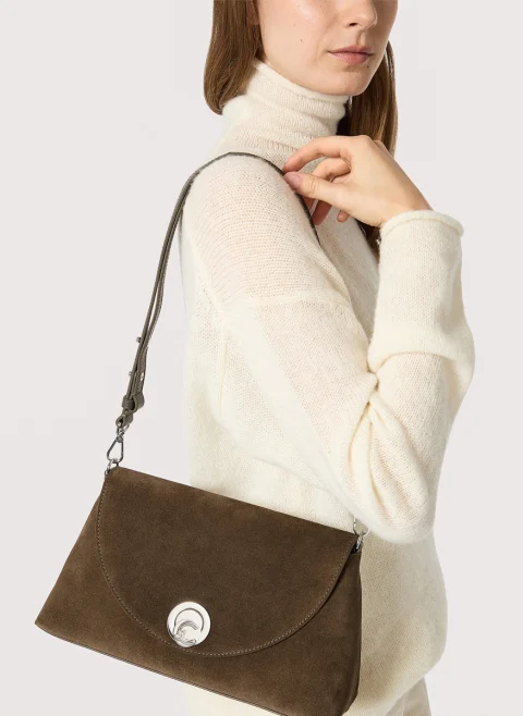 Велурена чанта Coccinelle Nikla Medium — снимка 9
