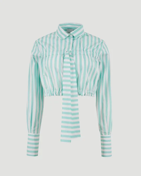 Cropped Bow Shirt