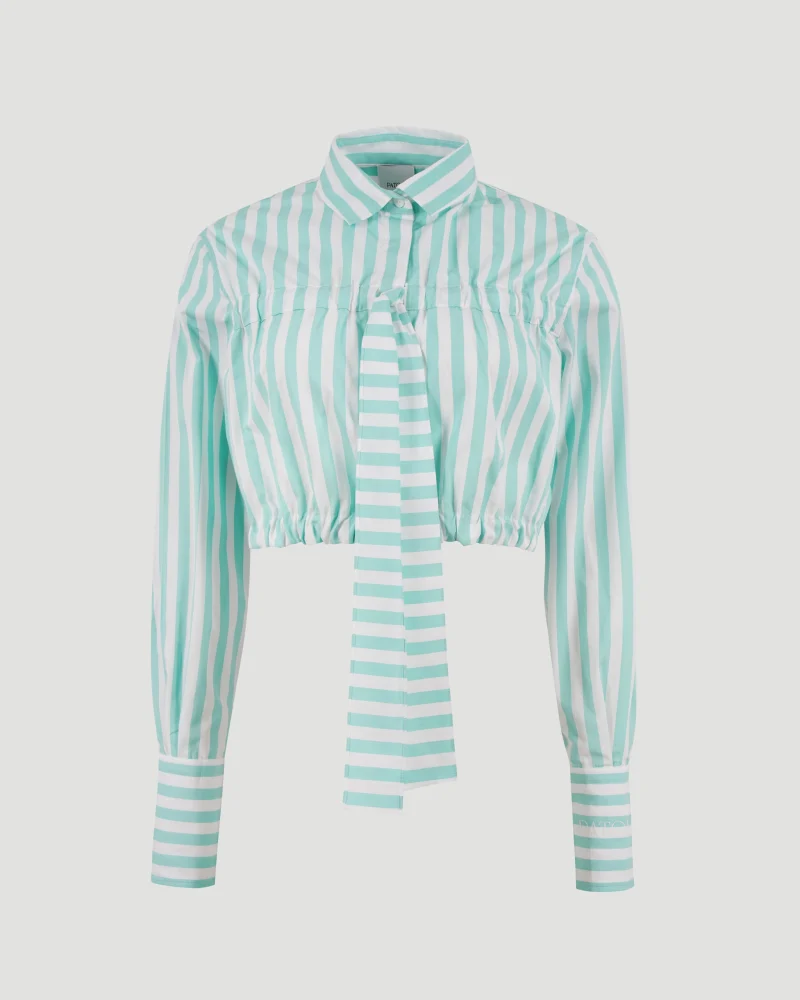 Cropped Bow Shirt