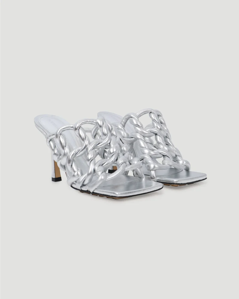 Stretch Mule in Silver — снимка 3