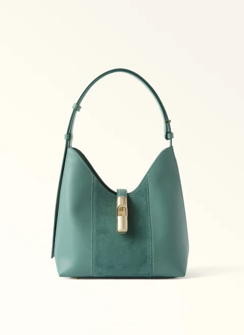 Мини чанта Furla Goccia Toni Edera Green