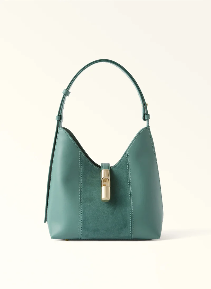 Мини чанта Furla Goccia Toni Edera Green