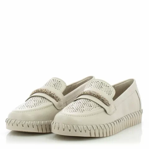 Дамски Лоуфър BOTTERO – 354319 OFF WHITE — снимка 3