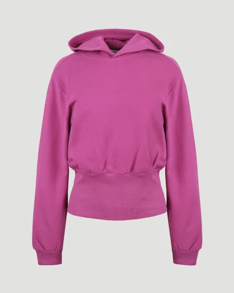 Sporty B Tuck-In Hoodie in Fuchsia