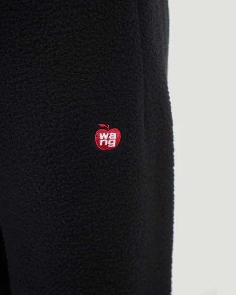 Sweatpant in Teddy Fleece with Red Apple Logo — снимка 2