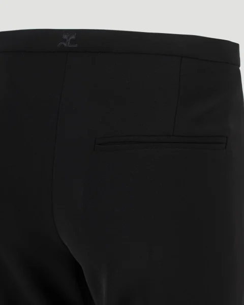 Tailored Bootcut Pants in Black — снимка 3
