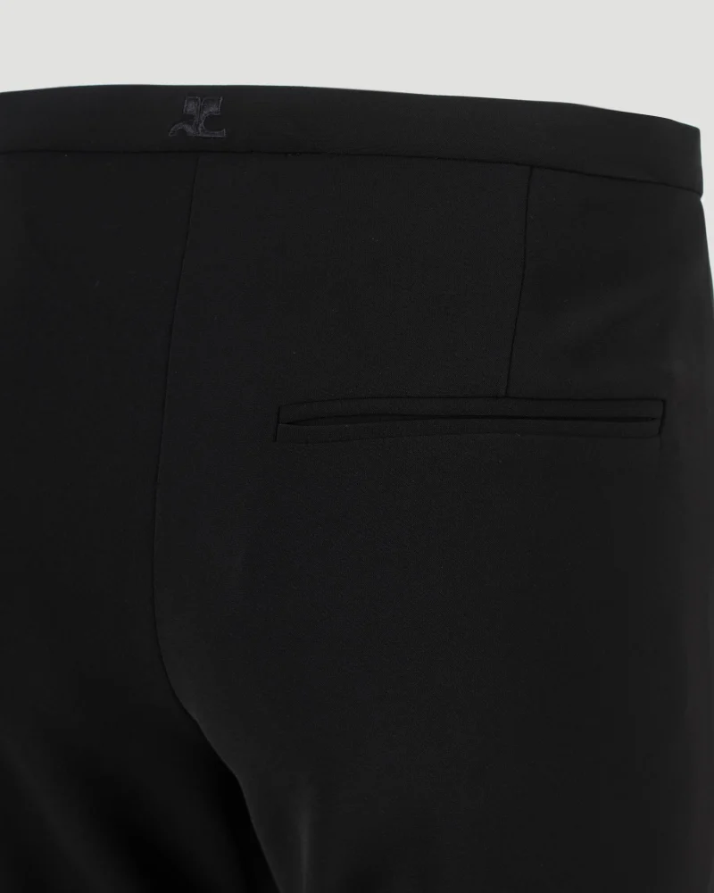 Tailored Bootcut Pants in Black — снимка 3