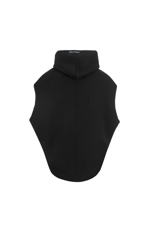 Sleeveless Hoodie in Black — снимка 2