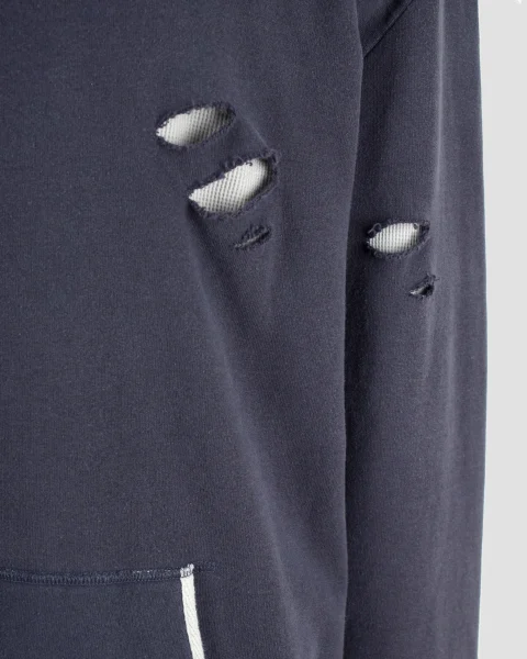 Distressed Hoodie in Grey — снимка 5