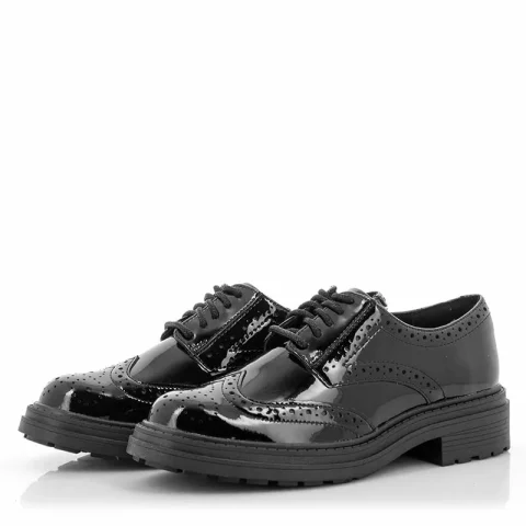 Дамски Ежедневни CLARKS – 26183171 ORINOCO3 DERBY BLACK PAT — снимка 2