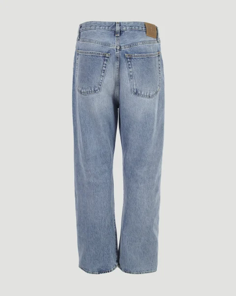 Twisted Seam Denim Full Length Worn Blue — снимка 3