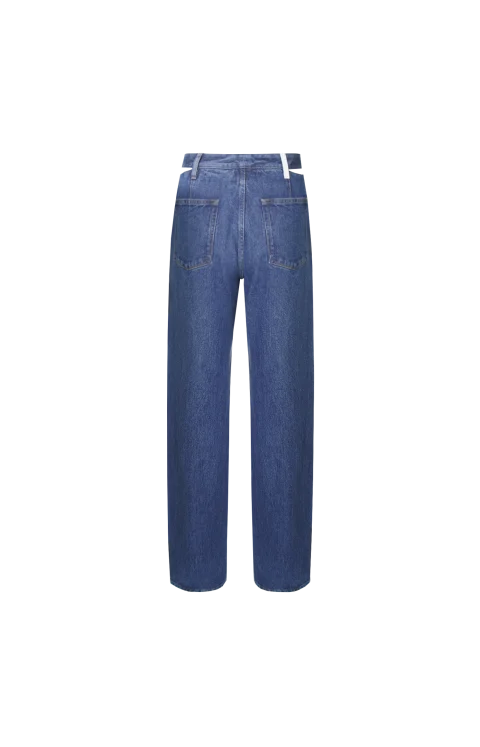 Denim Cut-Out Trousers — снимка 2