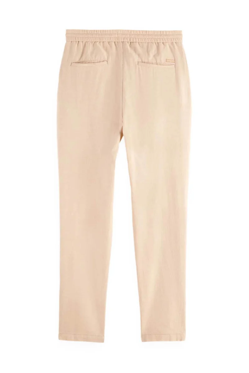 Панталон Warren-Linen Twill Jogger 179979 SC270 soft camel — снимка 2