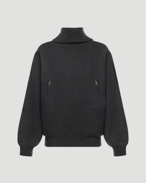 Back-to-Front High Neck Sweater