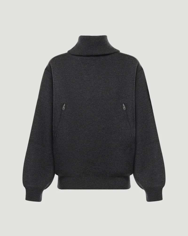 Back-to-Front High Neck Sweater