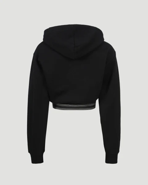 Cropped Hoodie in Black — снимка 2