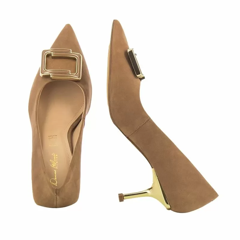 Токчета DONNA ITALIANA – 11382-665-797 NOBUK BUTTERSCOTCH MA — снимка 4