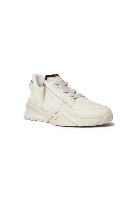 White Leather Low-Tops — снимка 2