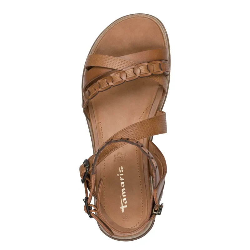 Дамски Равни Сандали TAMARIS – 1-28210-44-305 COGNAC — снимка 5