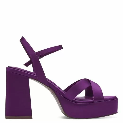 Дамски Сандали На Ток TAMARIS – 1-28050-42-560 PURPLE — снимка 2
