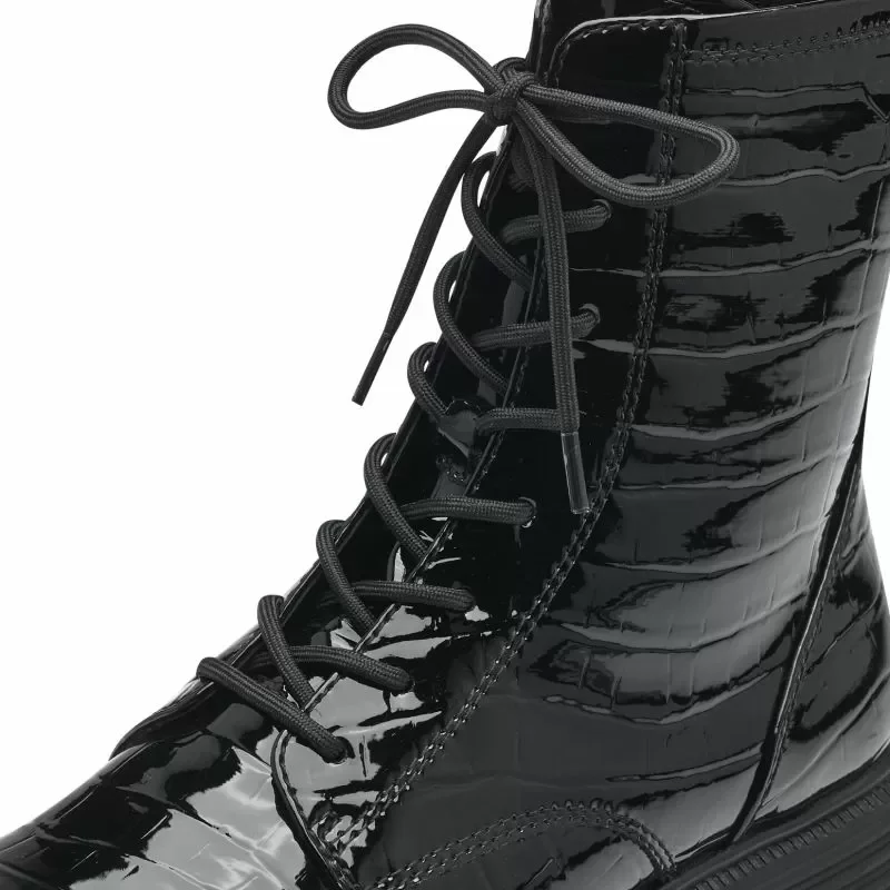 Дамски Кубинки TAMARIS – 1-25264-41-087 BLK PATENT STR — снимка 4