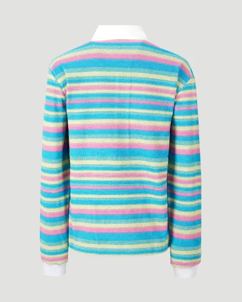 Stripe Towelling Polo Shirt — снимка 3