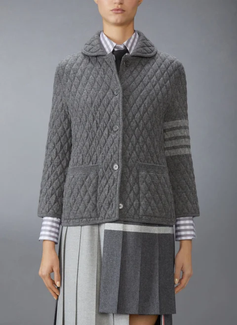 Яке от вълна с '4-bar' детайл Thom Browne — снимка 1