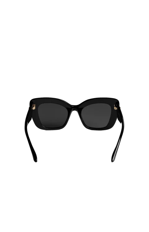 Diva Butterfly Sunglasses in Black — снимка 2