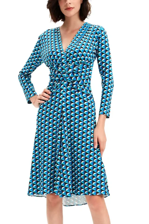 Рокля Dvf Jerry Dress DVFDL1R029FGSGT february geo sm goddess turq