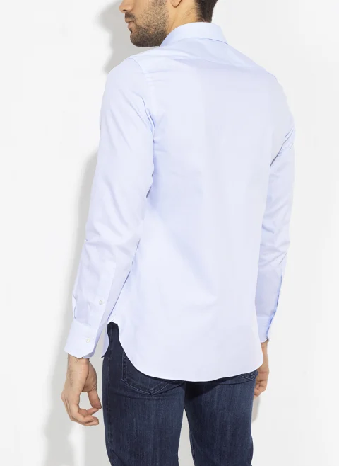 Класическа риза от памук Zegna — снимка 3