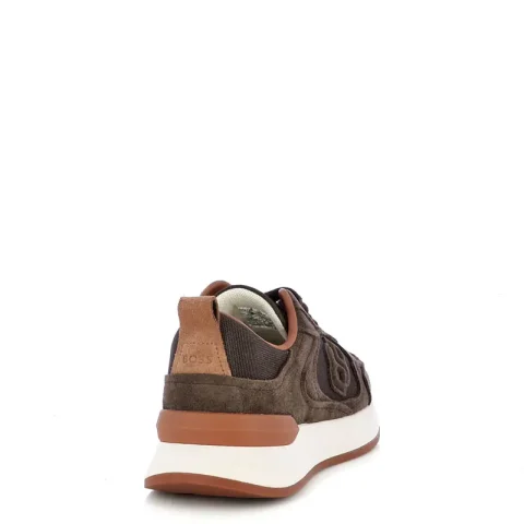 Дамски Сникърс BOSS – 50563381 B ICON RUNN CVSD DARK BROWN — снимка 2