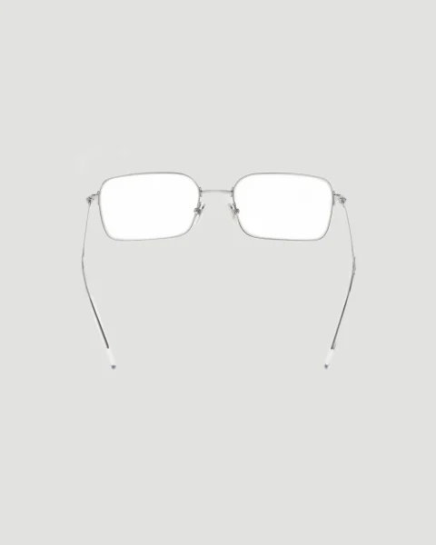 Invisible Rectangle Sunglasses in Silver — снимка 4