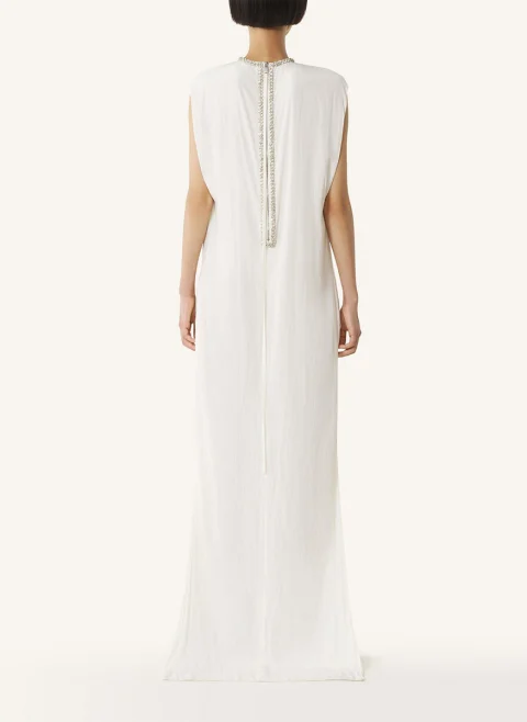 Дълга рокля с декоративни кристали Lanvin — снимка 3