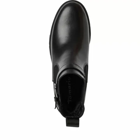 Дамски Боти На Ток TAMARIS – 1-25447-43-003 BLACK LEATHER — снимка 5