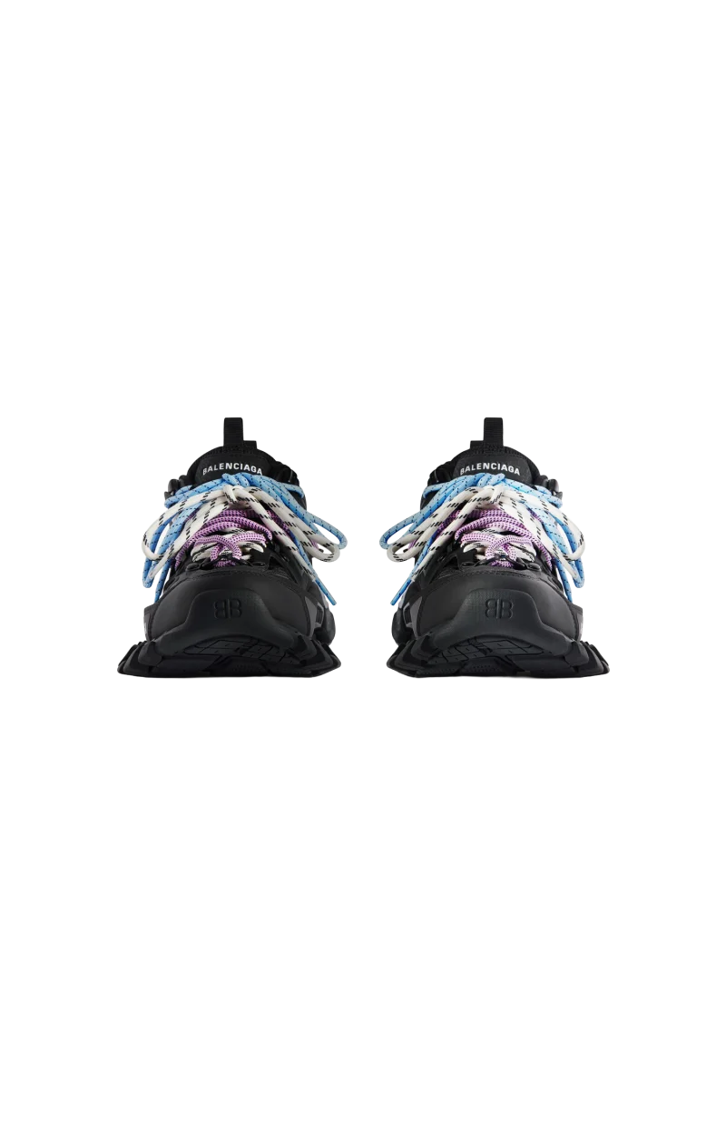 Women's Track Trail Laces Sneaker in Black/pink/blue/beige — снимка 3