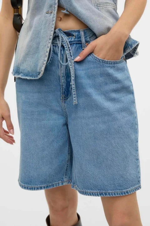 Къс панталон Vmvilla Mr BermudaMix 10326196 BS000053 light blue denim — снимка 2
