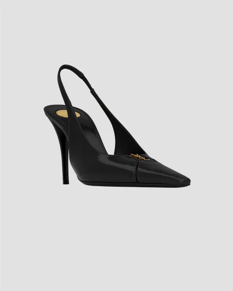 Babylone Breteuil Slingback Pumps in Smooth Leather — снимка 2