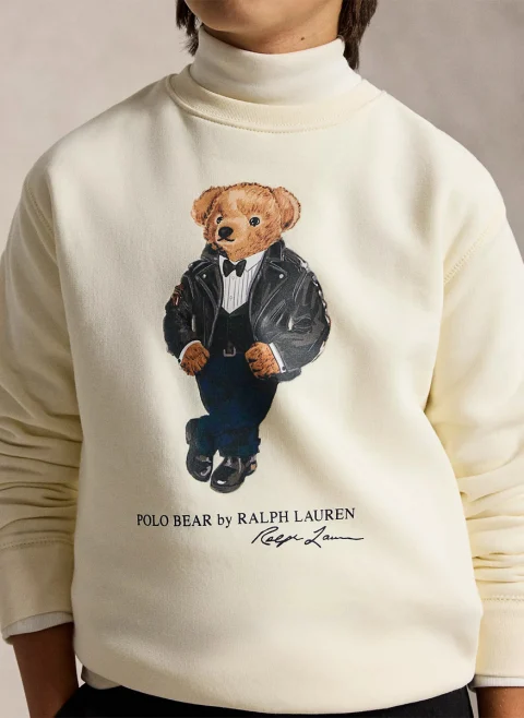 Суитшърт с принт 'Polo Bear' Ralph Lauren Kids 7-14 — снимка 2