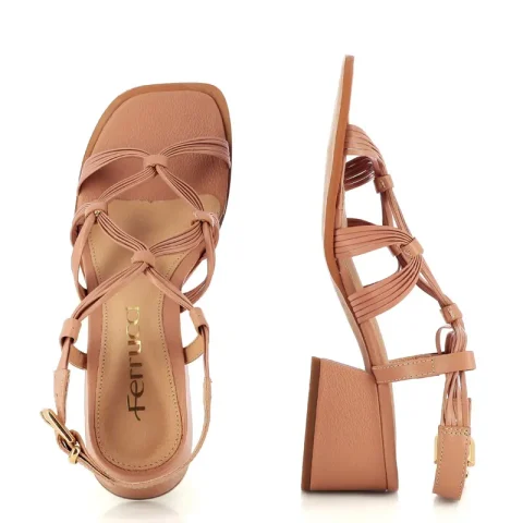 Дамски Сандали На Ток FERRUCCI – 2525402 VACHETA PESSEGO — снимка 5