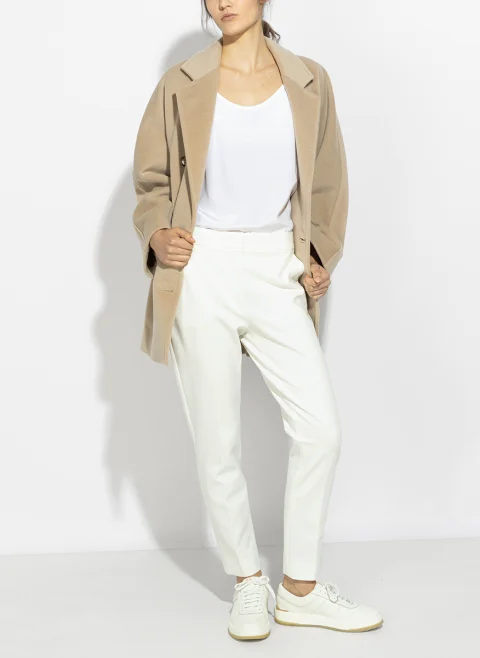 Панталон с централен фабричен ръб Max Mara Pegno — снимка 7