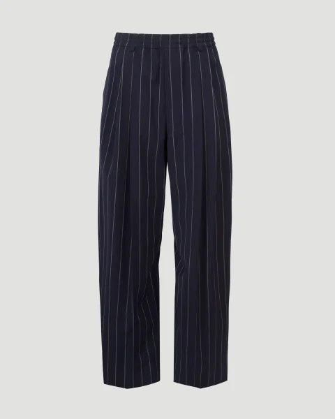 Striped Tapered Trousers