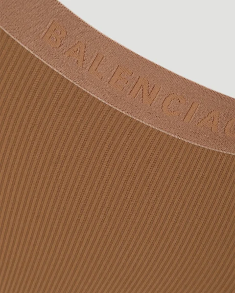 Briefs in Beige Ribbed Jersey — снимка 3