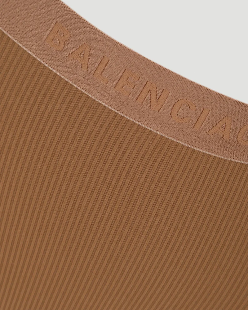 Briefs in Beige Ribbed Jersey — снимка 3