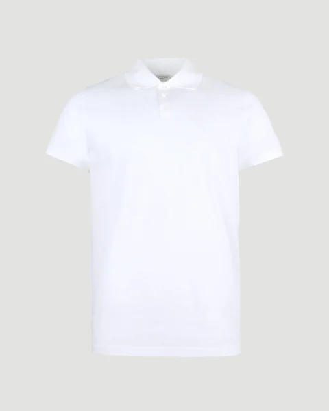Cotton Polo Shirt in White
