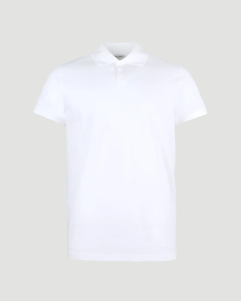 Cotton Polo Shirt in White