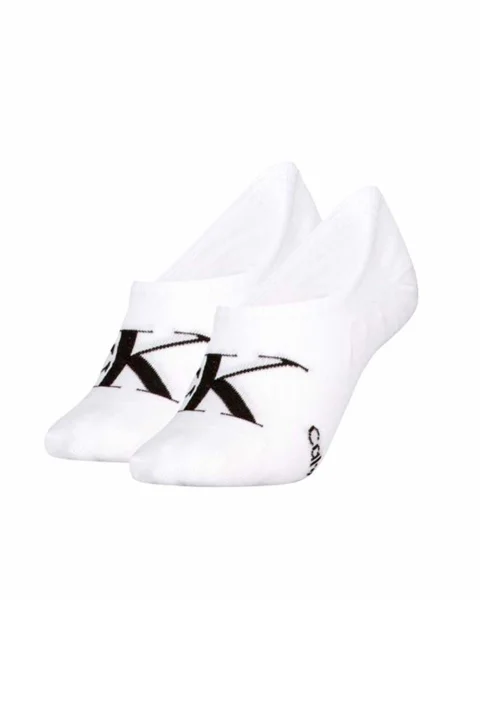 Чорапи (Pack of 2) Ckj Women Footie High Cut 701228817 002 white