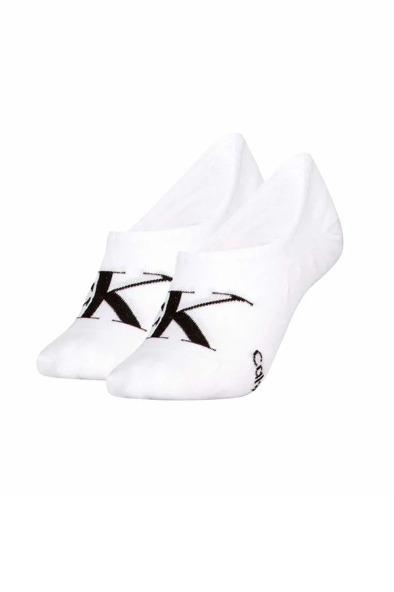 Чорапи (Pack of 2) Ckj Women Footie High Cut 701228817 002 white
