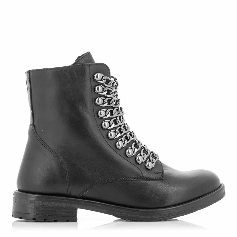 Дамски Равни Боти CARLO FABIANI – TOP 37 BLACK LEATHER